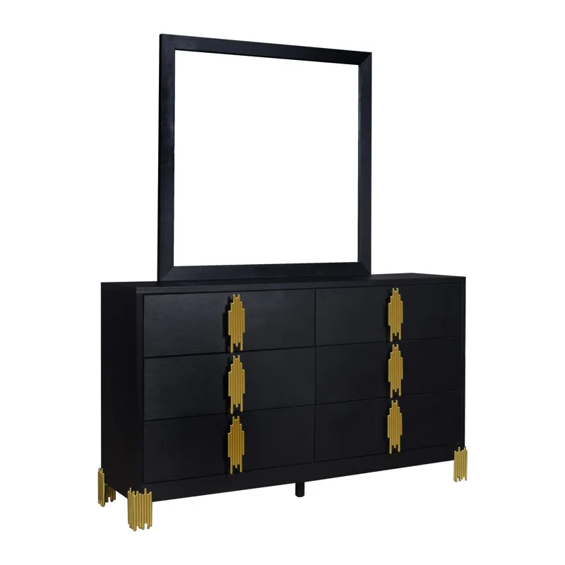 Empire Mirror Black