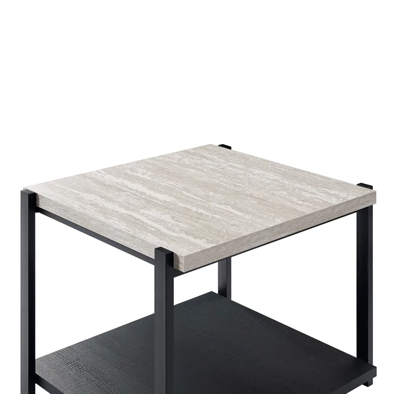 Linea 3 PC Occasional Set 1 Coffee & 2 End Tables-Lt Gray F