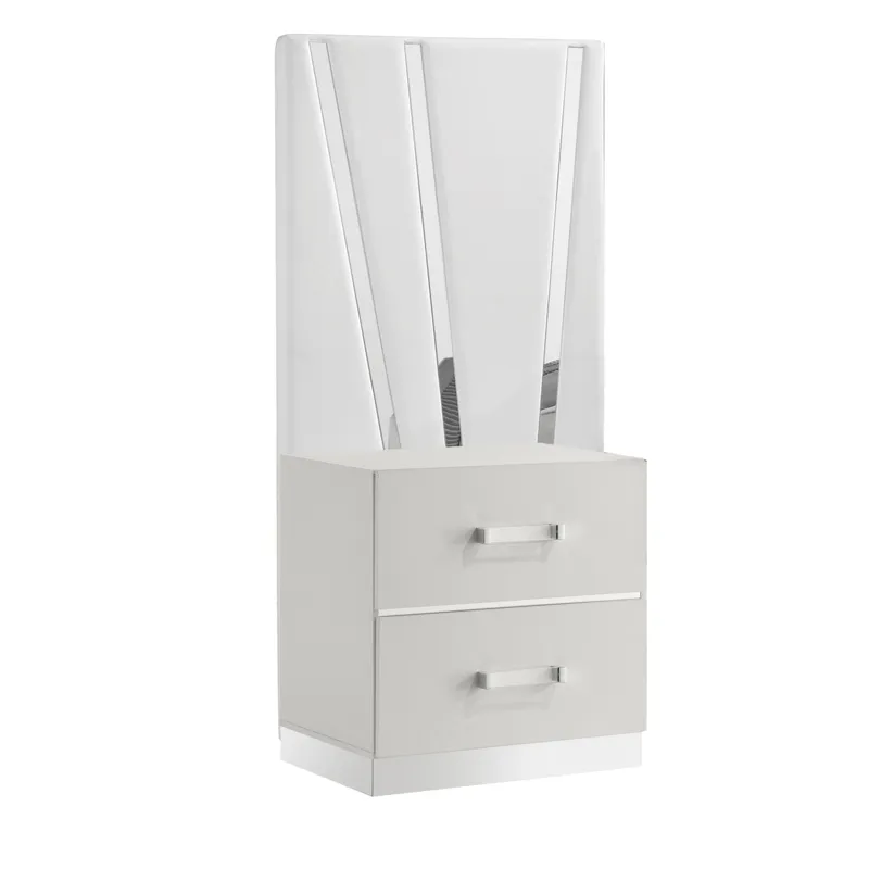 Europa Nightstand Panels, Set Of 2 White