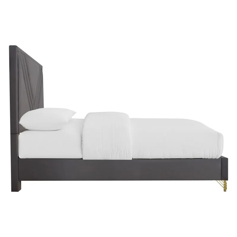 Symmetry Panel Side Rails-Charcoal - Queen/King