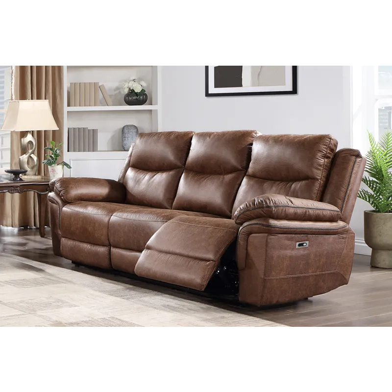 Ryland Sofa W/Power Footrest Brown