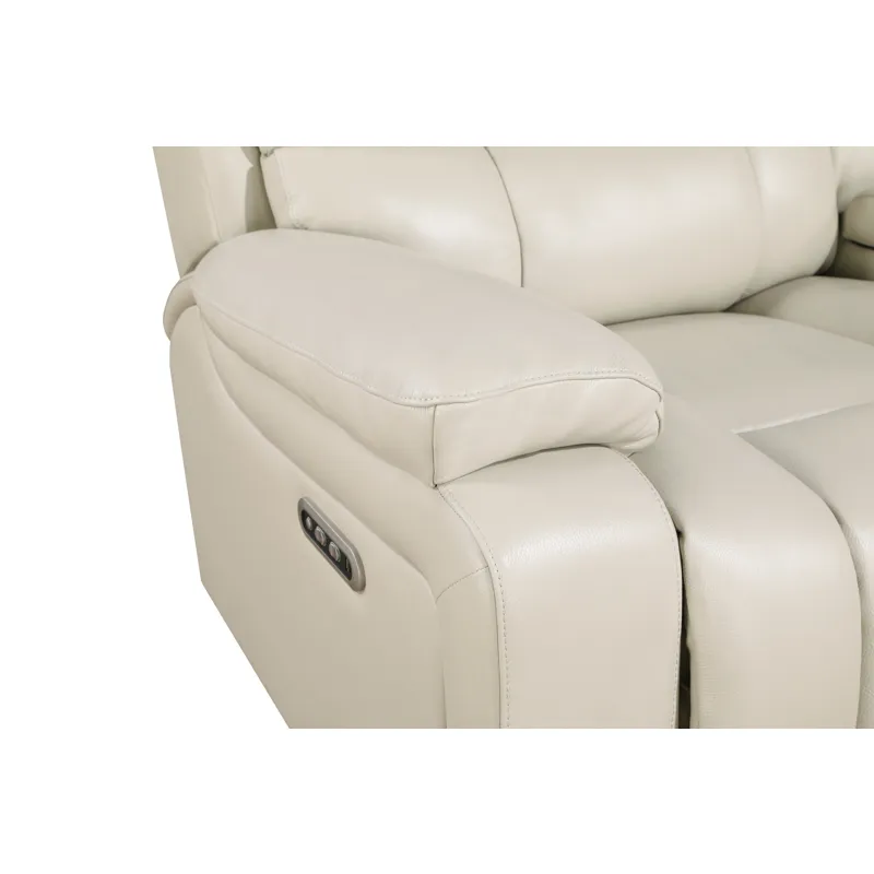 Cicero Glider Recliner W/ Pwr Fr & Hr-Cream