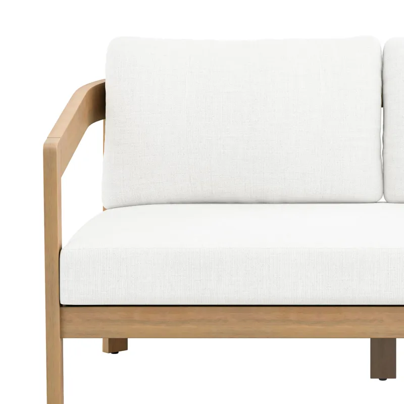 Wesley Patio Sofa, W White Cushions
