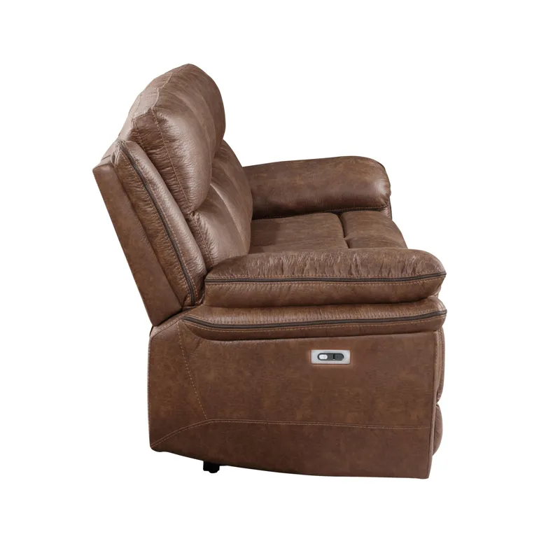 Ryland Sofa W/Power Footrest Brown