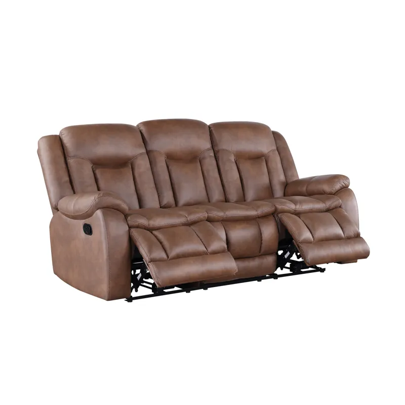 Morello Sofa W/Dual Recliner Brown