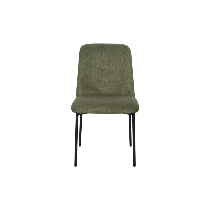 Erik Side Chair W Black Metal Frame-Green(2 Per Carton)