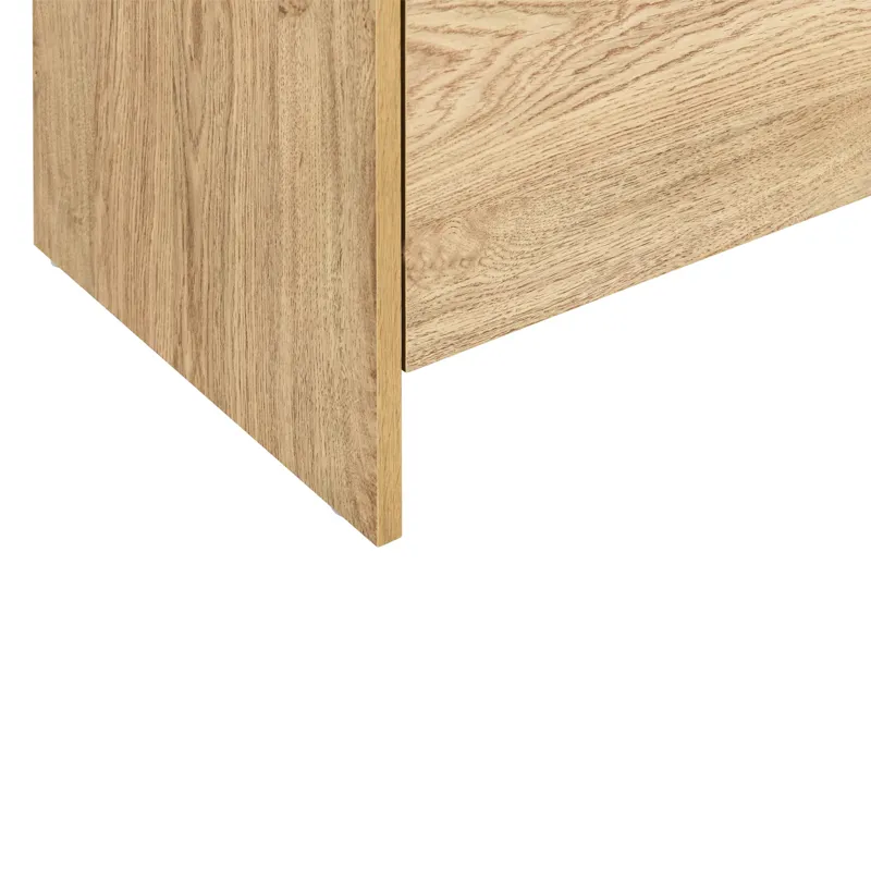 Mara Two Drawer End Table Bedside Table-Natural