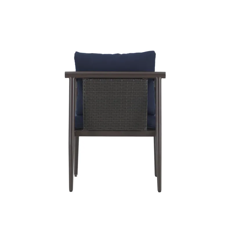 Moana Patio Side Chair, Blue Cushions(2 Per Carton)