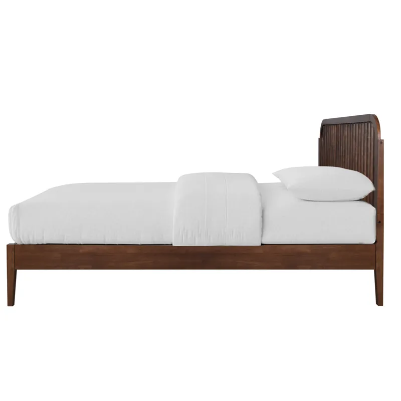 Soma Solid Wood Spindle Headboard-Walnut - Queen