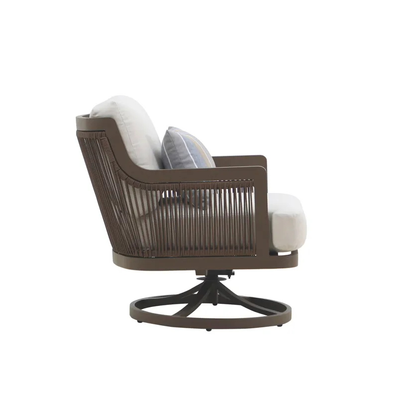 Genova Patio Swivel Club Chair W/Accent Pillow(2 Per Carton)