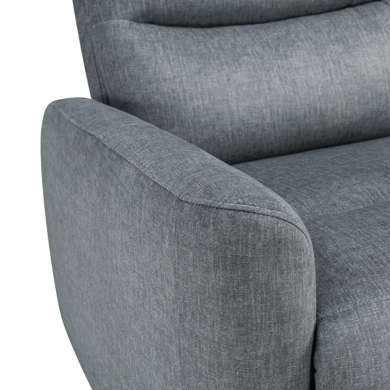 Takami Swivel Recliner-Granite Poly
