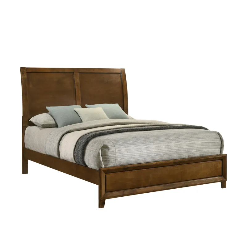 Ballard Headboard, Footboard & Slat Kit-Walnut - Queen