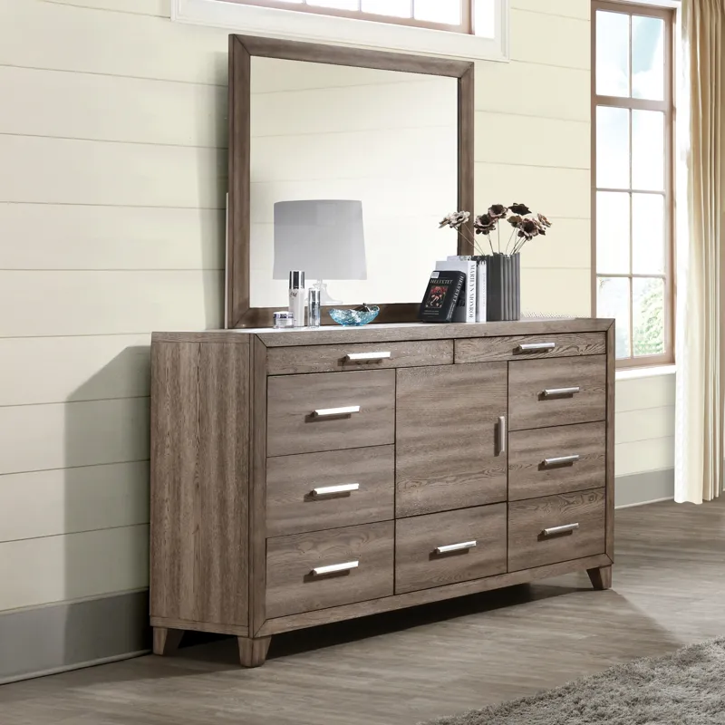 Harrisburg Mirror-Walnut