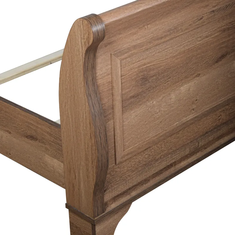 Coventry Hall Headboard, Footboard And Slats-Pecan - King
