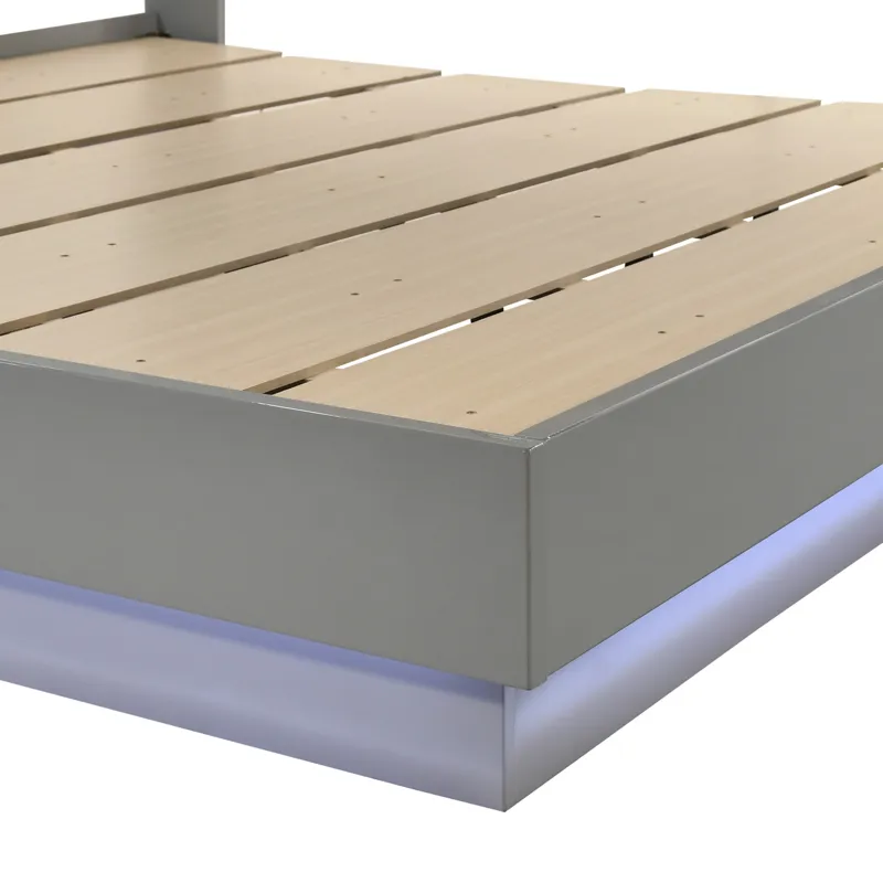 Paradox Platform Bed Headboard-Gray - Queen
