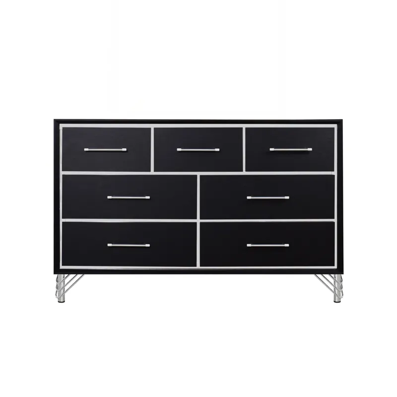 Ava 7 Drawer Dresser-Ebony