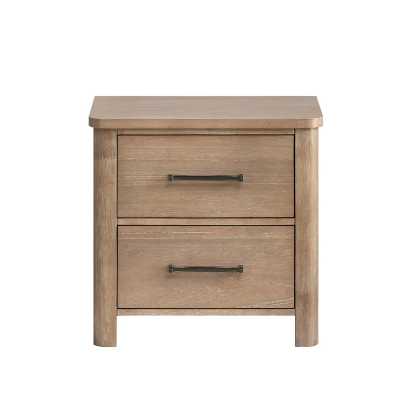 Anika 2 Drawer Nightstand-Natural