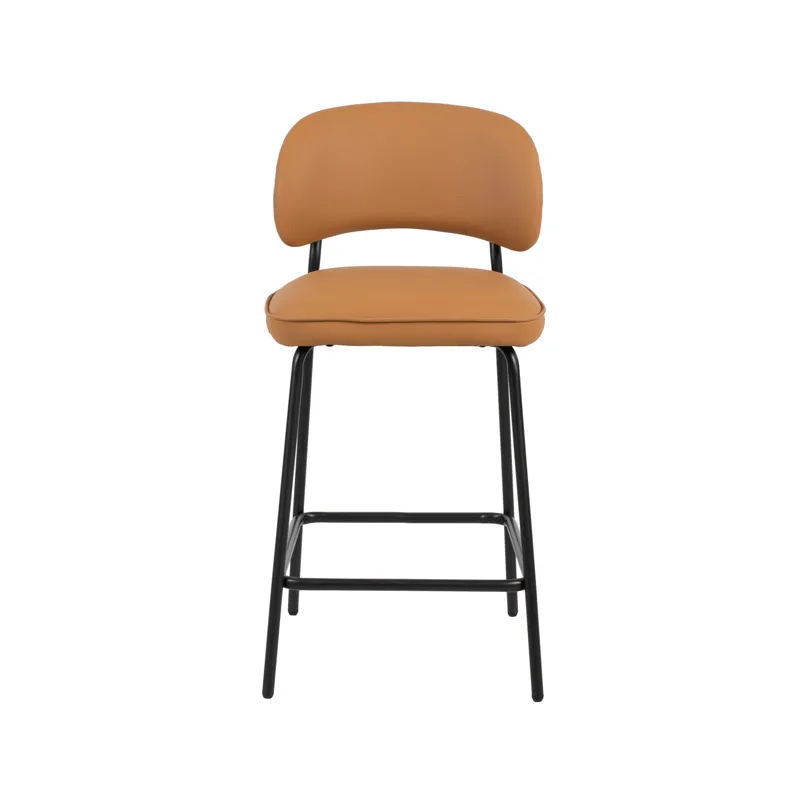 Blythe Orange Vegan Leather Counter Chair(2 Per Carton)