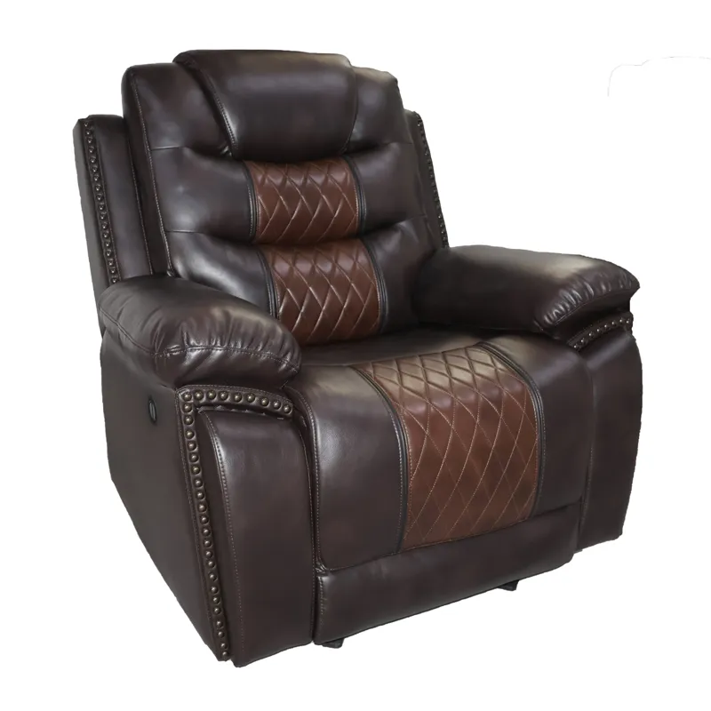 Nikko Glider Recliner W/Power Footrest-Brown