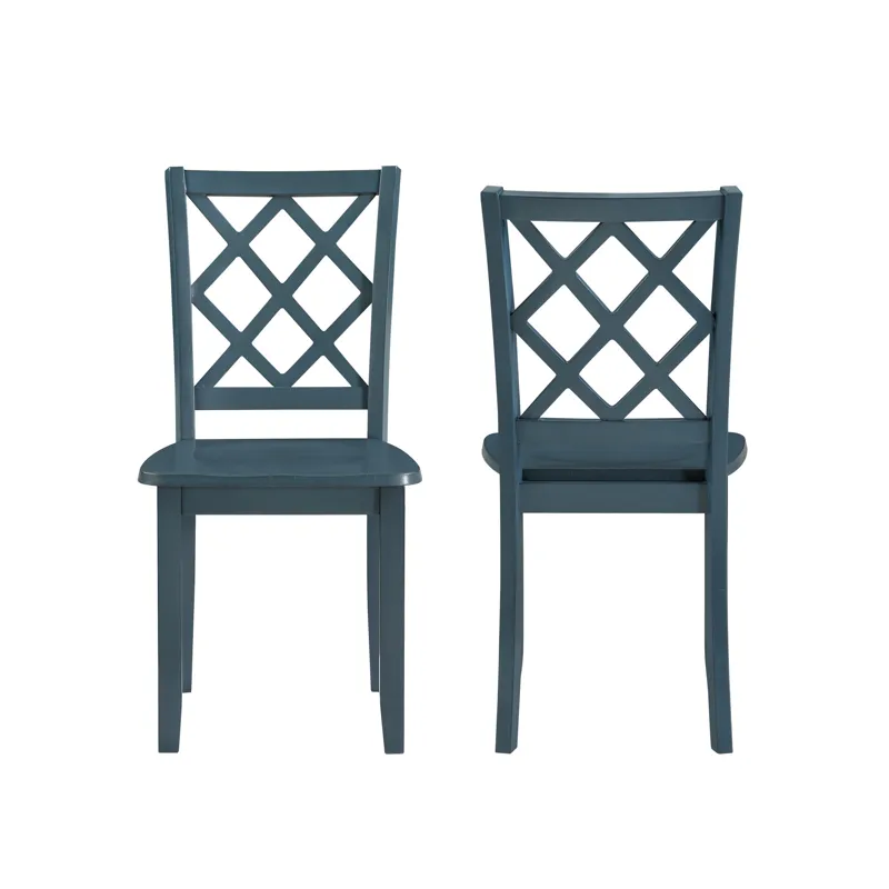 Trellis Dining Chair(2 Per Carton Blue