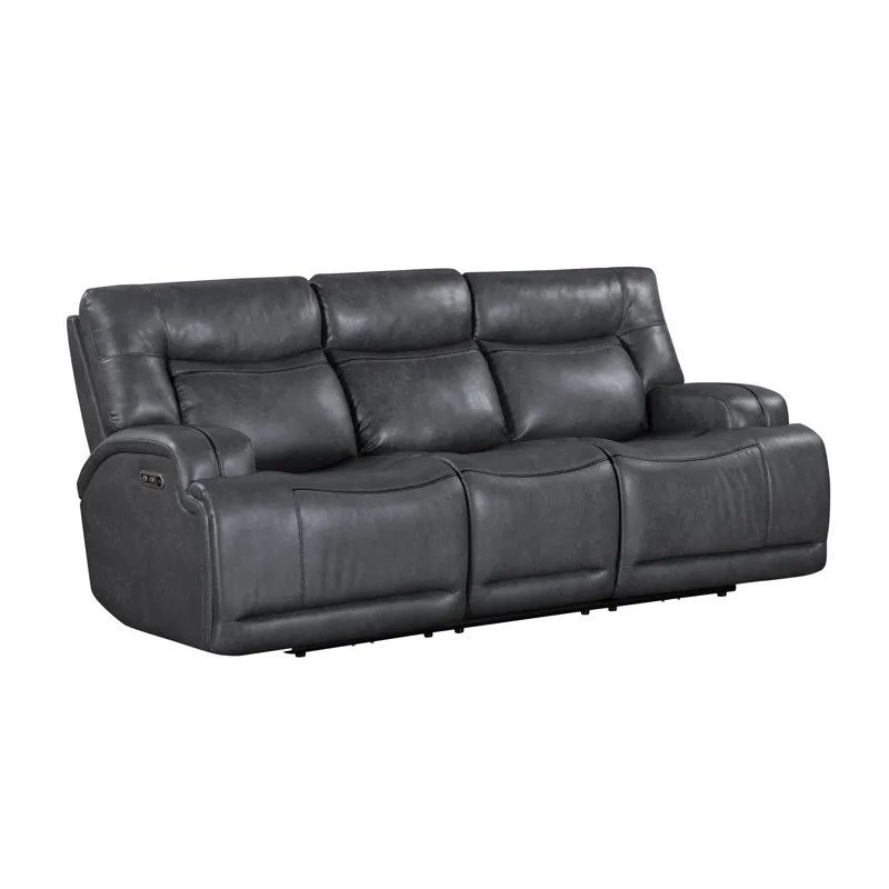 Titan Sofa W/Power Headrest & Footrest-Gray