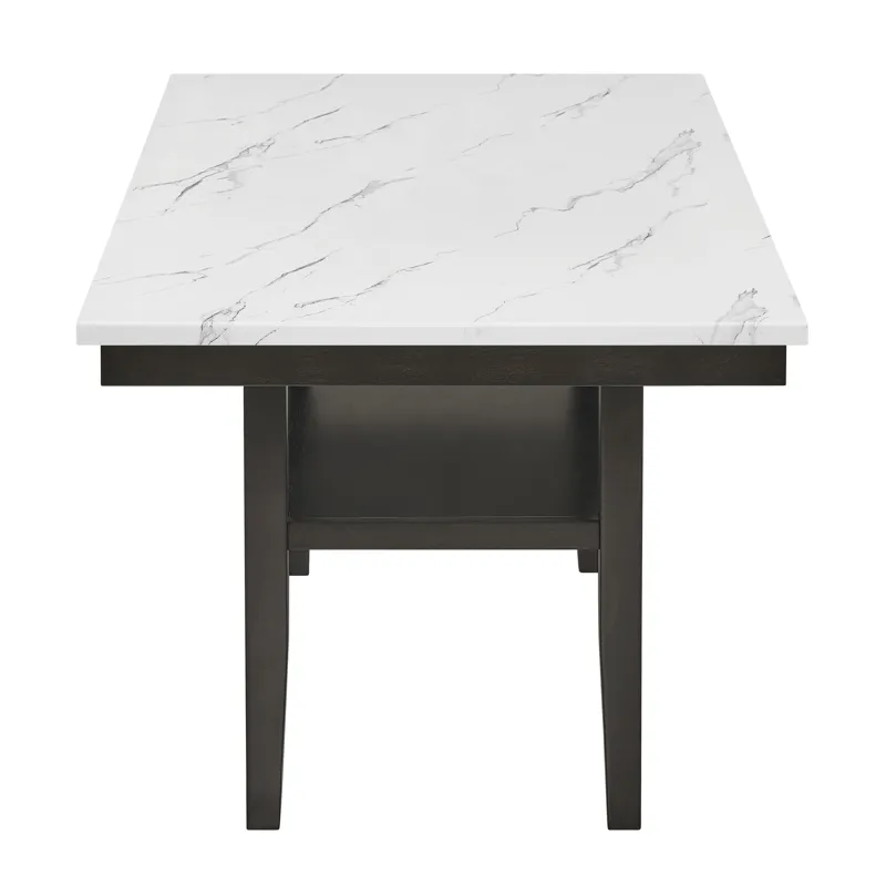 Carissa 60" Rectangle Dining Table W/Storage Shelf