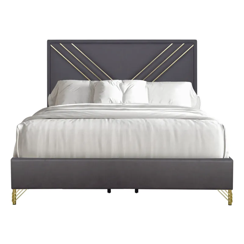 Symmetry Panel Side Rails-Charcoal - Queen/King