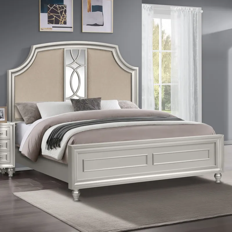 Reflections Footboard & Slats-Silver - King/California King