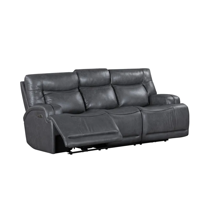 Titan Sofa W/Power Headrest & Footrest-Gray