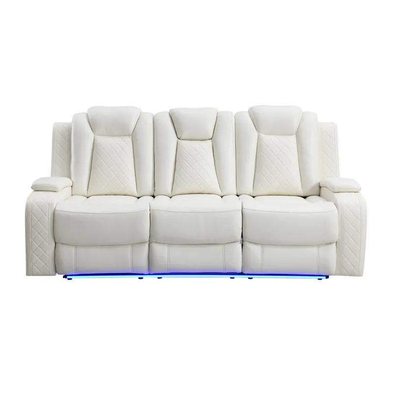 Orion II Sofa W Power Footrest & Headrest-White