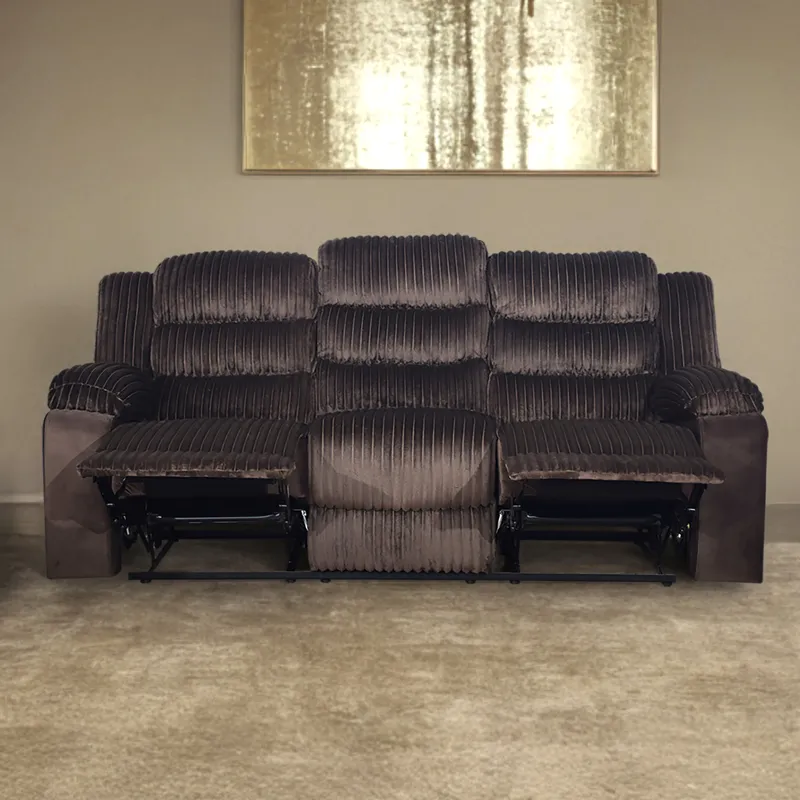 Willow Sofa W/Dual Recliner-Brown