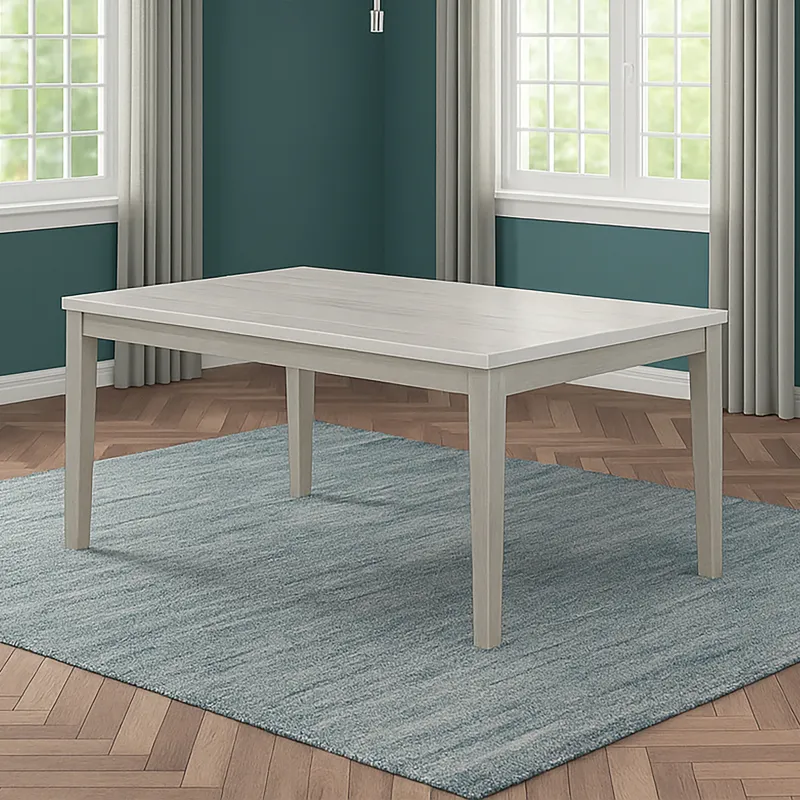 Essence 72" Rectangle Dining Table W/Marble Top-Gray