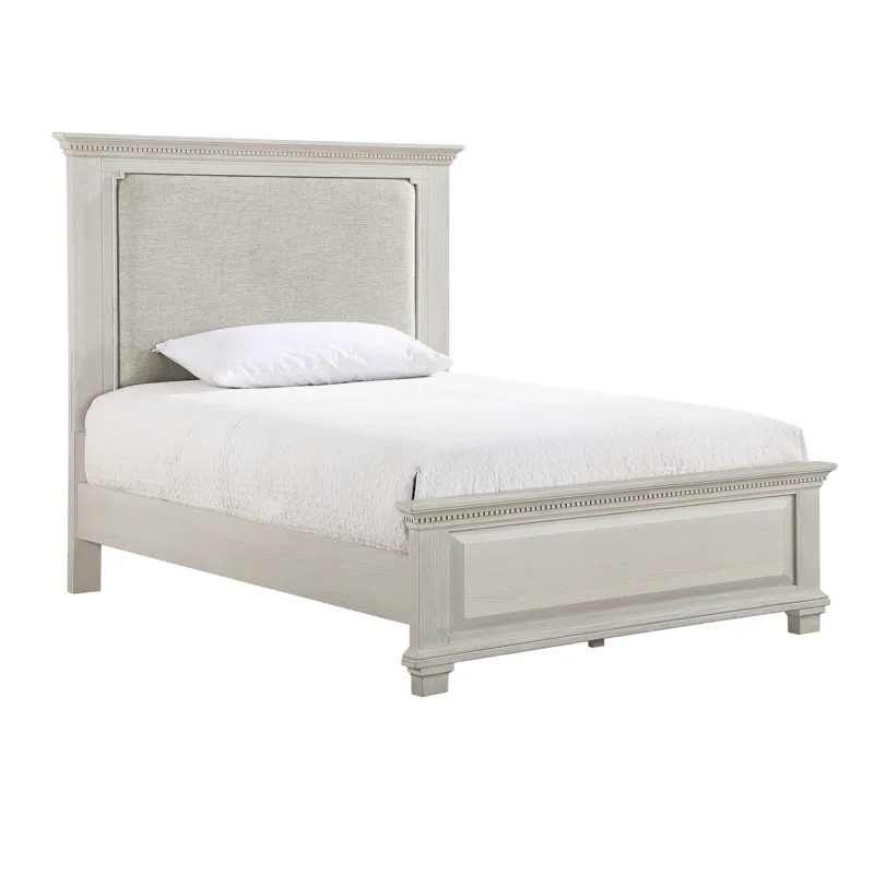 Silver Sands Panel Footboard & Slats-Gray - Full