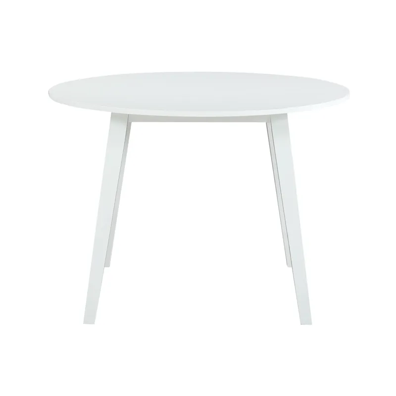 Trellis 5 PC Round Dining Set, Table & 4 Chairs White