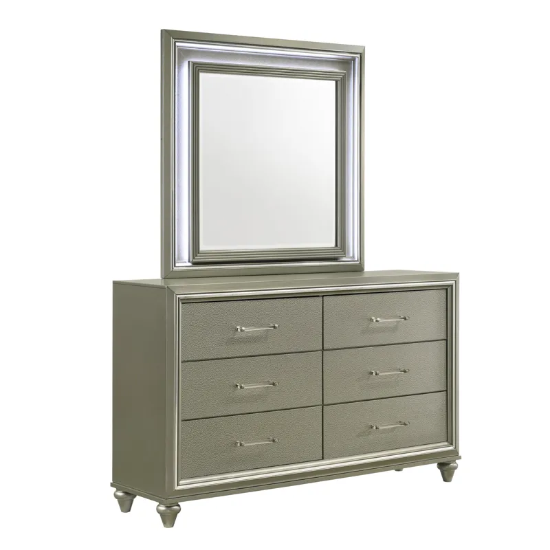 Lumina Lighted Mirror Silver