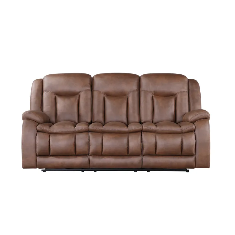 Morello Sofa W/Dual Recliner Brown