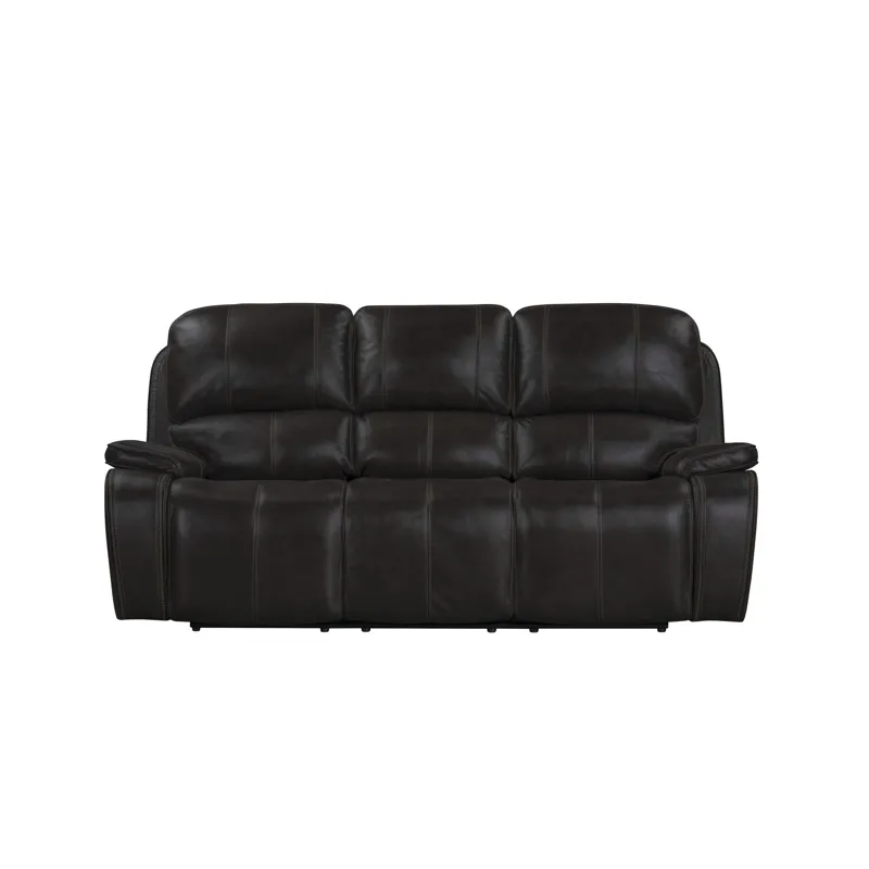 Brookings Sofa W/Dual Recliner-Charcoal