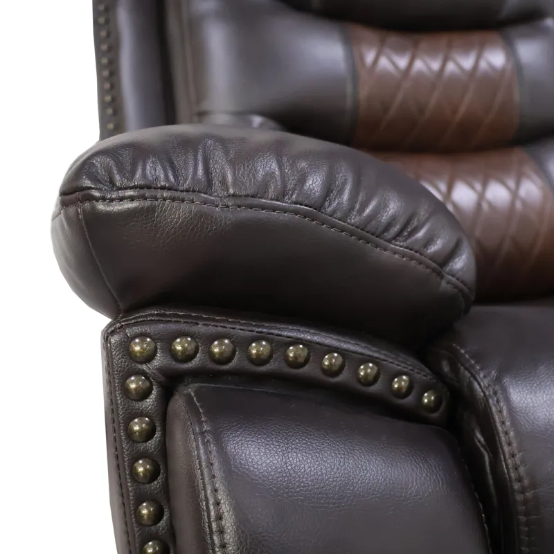 Nikko Glider Recliner W/Power Footrest-Brown