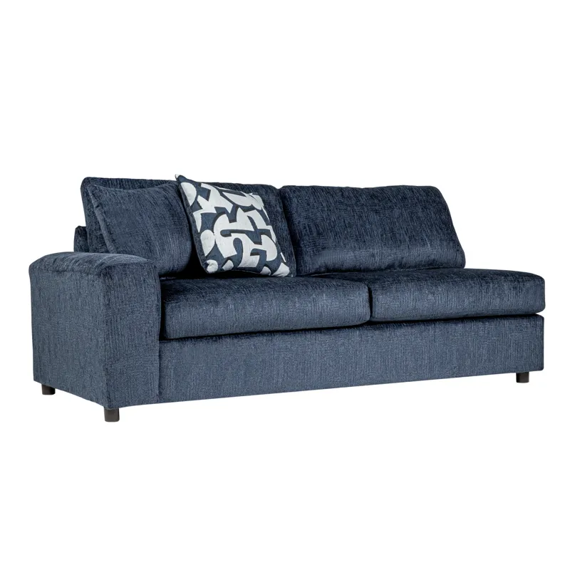 Tristan LAF Loveseat W 2 Accent Pillows-Indigo Blue