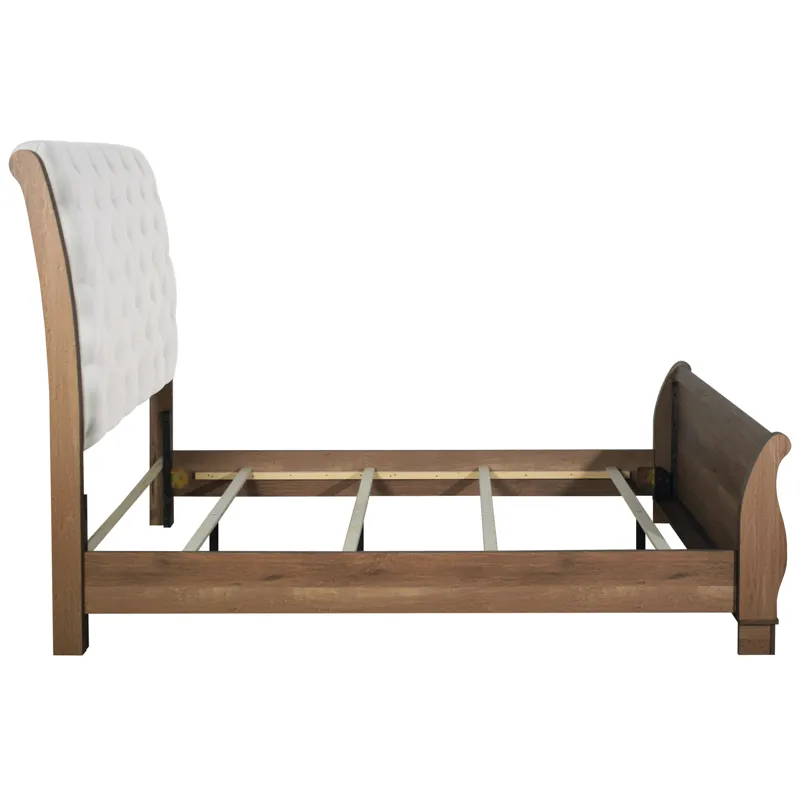 Coventry Hall Headboard, Footboard And Slats-Pecan - King