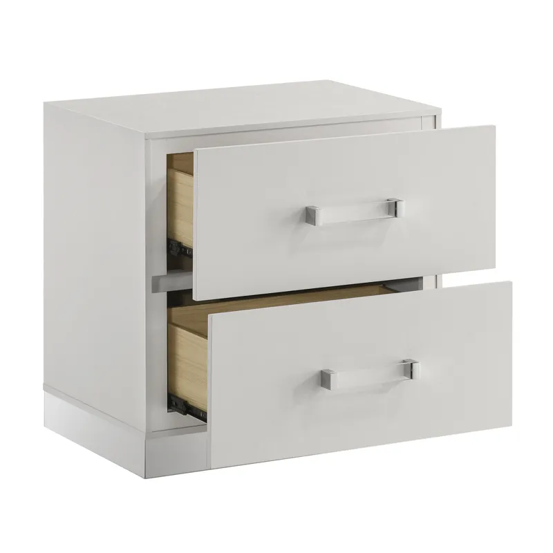 Europa Nightstand White