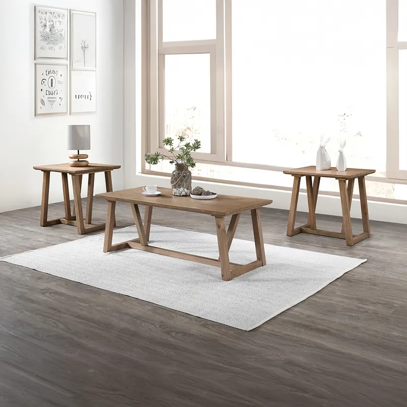 Putnam 3 Piece Occasional Set 1 Coffee & 2 End Tables-Walnu