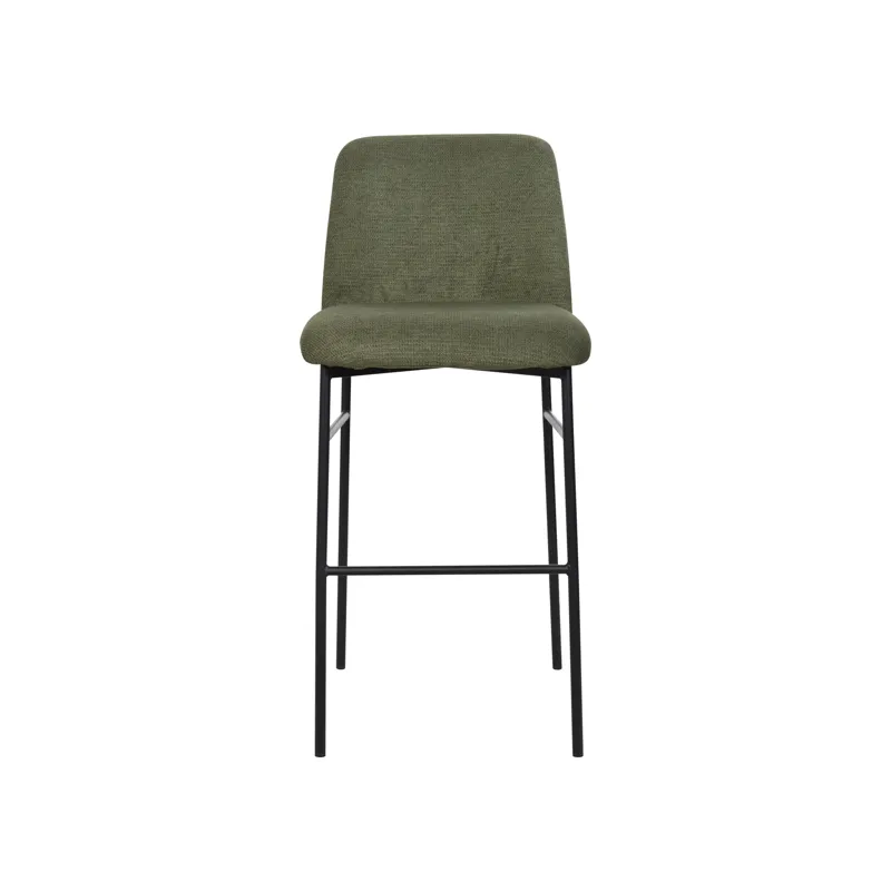 Erik Bar Chair W Black Metal Frame Green(2 Per Carton)