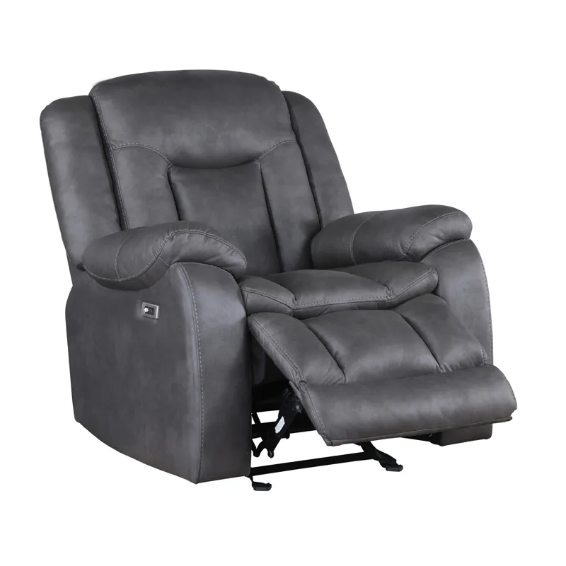 Morello Glider Recliner W/Power Footrest Gray