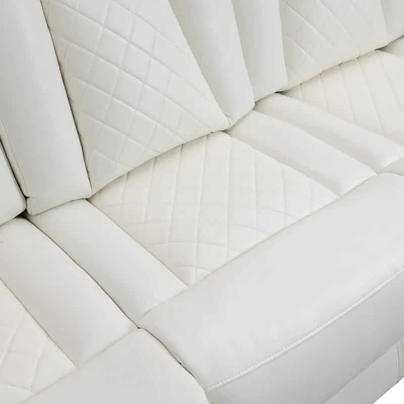 Orion II Sofa W Power Footrest & Headrest-White