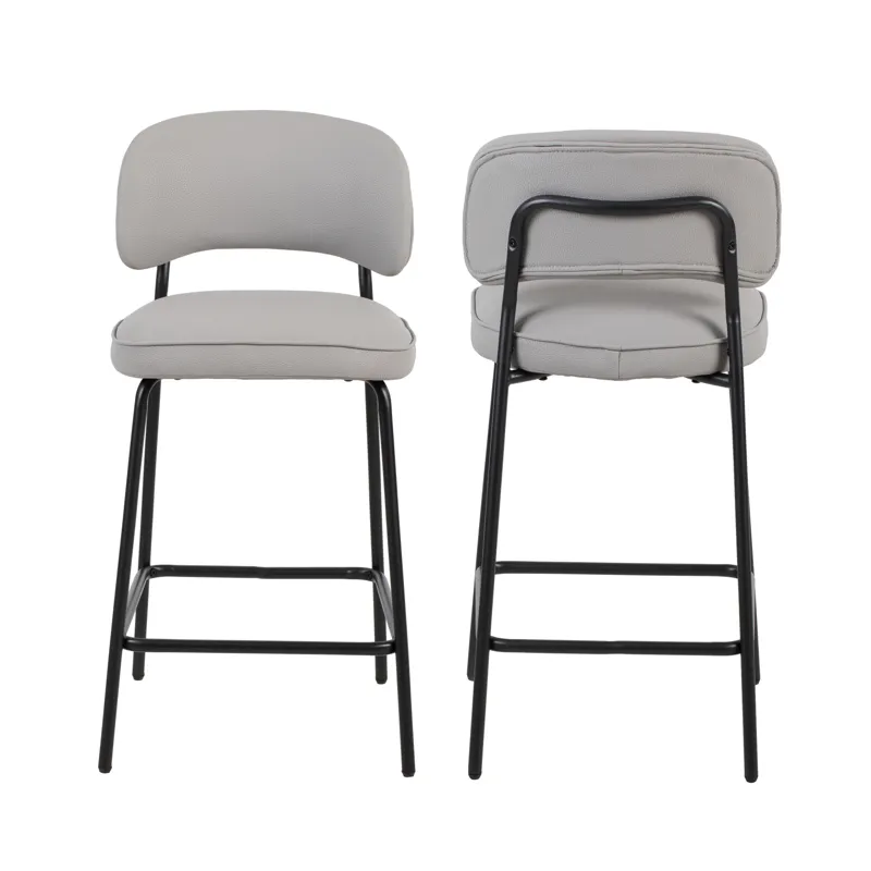 Blythe Ivory Vegan Leather Counter Chair(2 Per Carton)