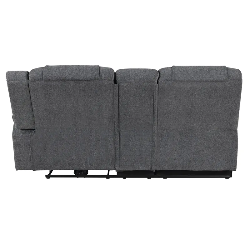 Redondo RAF Console Loveseat W/1 Recliner-Dk Gray