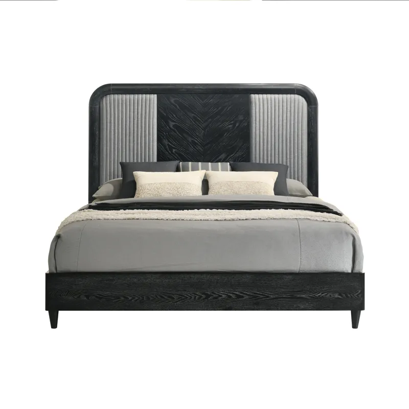 Skyline Headboard, Footboard & Slat Kit-Onyx - Queen