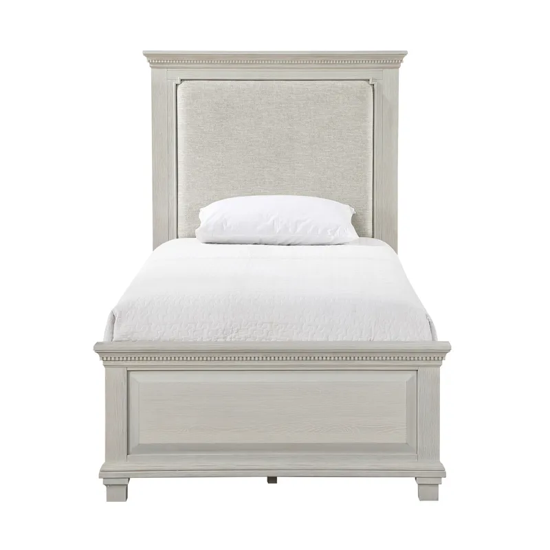 Silver Sands3/3 Panel Footboard & Slats-Gray - Twin