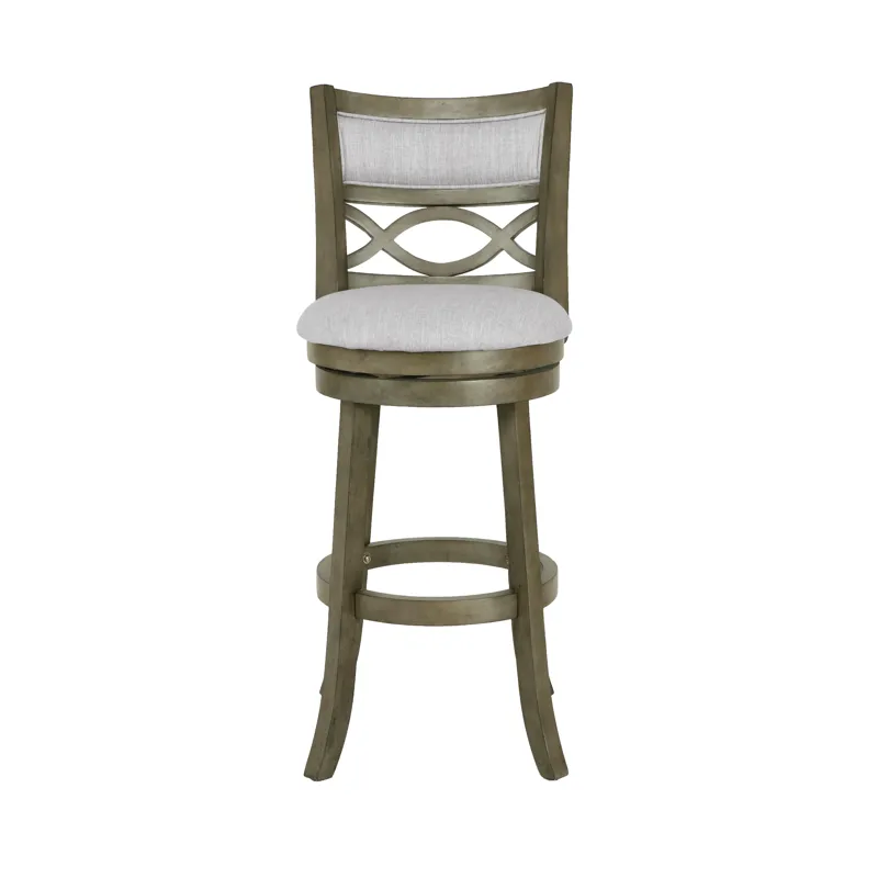 Manchester 29" Bar Stool-Ant Gray W/Fabric Seat